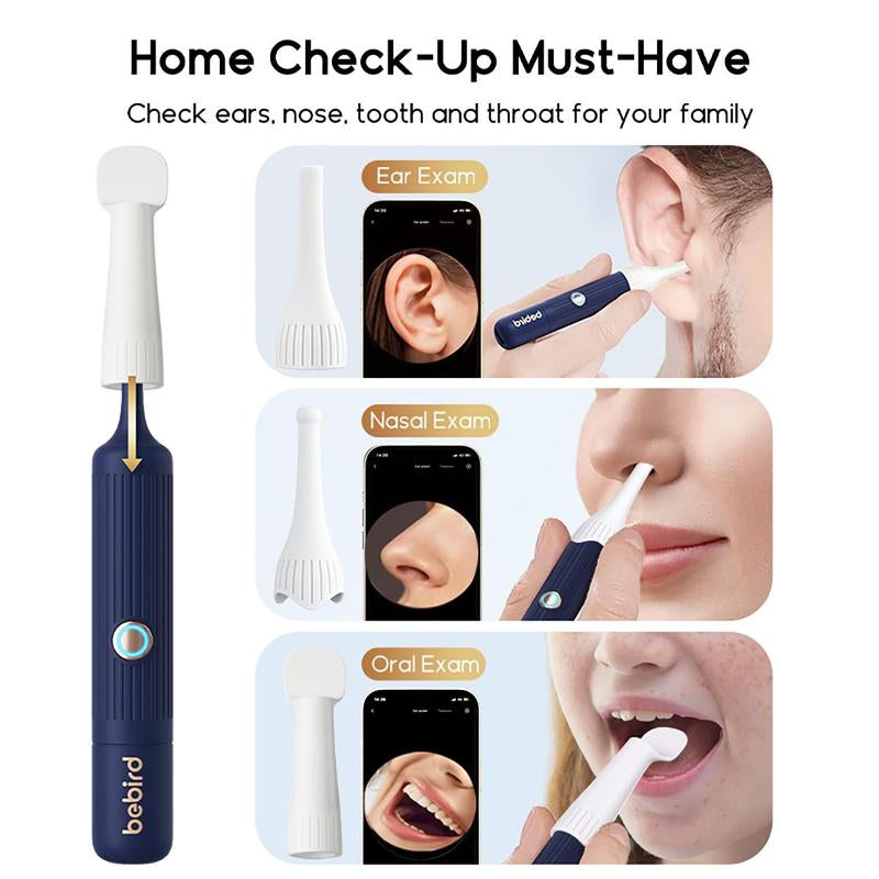 Portable Ear Wax Remover, 1 Set Waterproof Ear Wax Removal Kit with Camera & Accessories, Multi-Use Endoscope Ear Cleaning Tool, Ear Wax Removal Tool, Ear Wax Flush Kit, Ear Wax Removal Camera